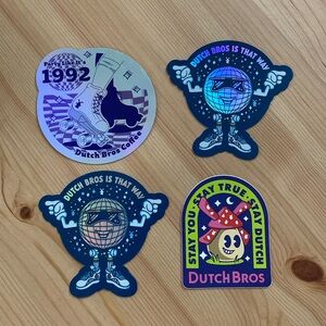 Dutch Bros Holographic / Sparkle Stickers